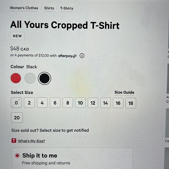 Lululemon All Yours Cropped T-shirt - Picture 4 of 4